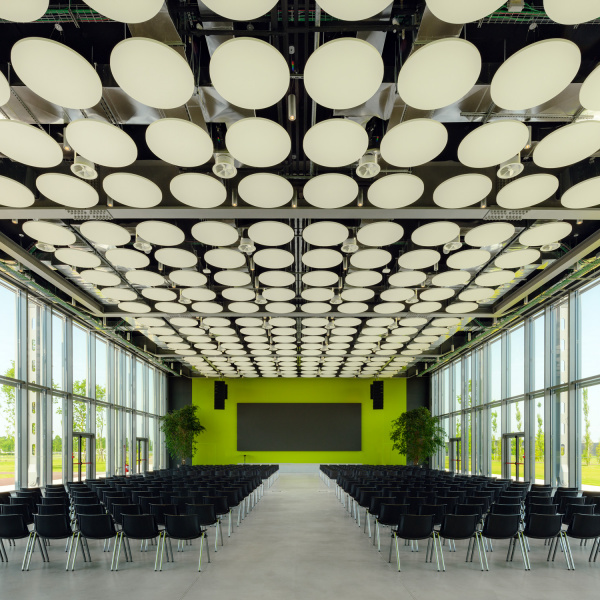 Deco Nuvolato, nuvolato effect floor with light gray. Library H Farm, Roncade Italy. Project:Zanon Architetti Associati - Rogers Stirck Harbours + Partners. 03